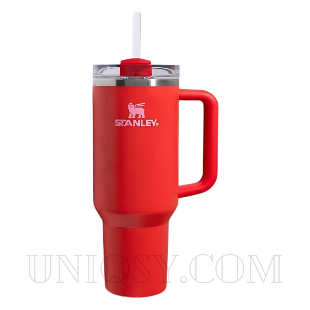 Stanley 40 OZ Tumbler Cup with Handle and Straw - Stainless Steel 1.1L