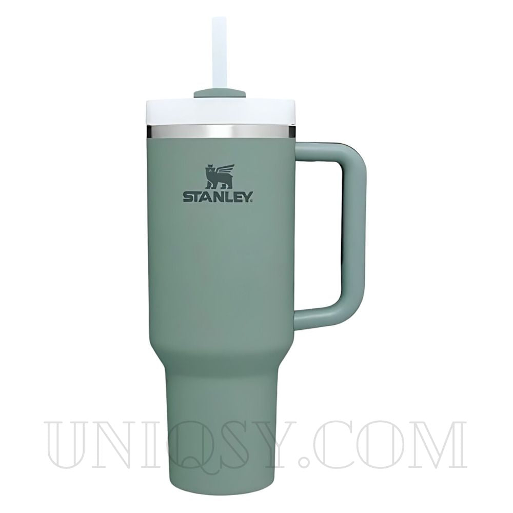 Stanley Tumbler with Handle & Straw Lid - Stainless Steel, Vacuum Insulated, Thermal Iced Travel Mug (40 OZ)