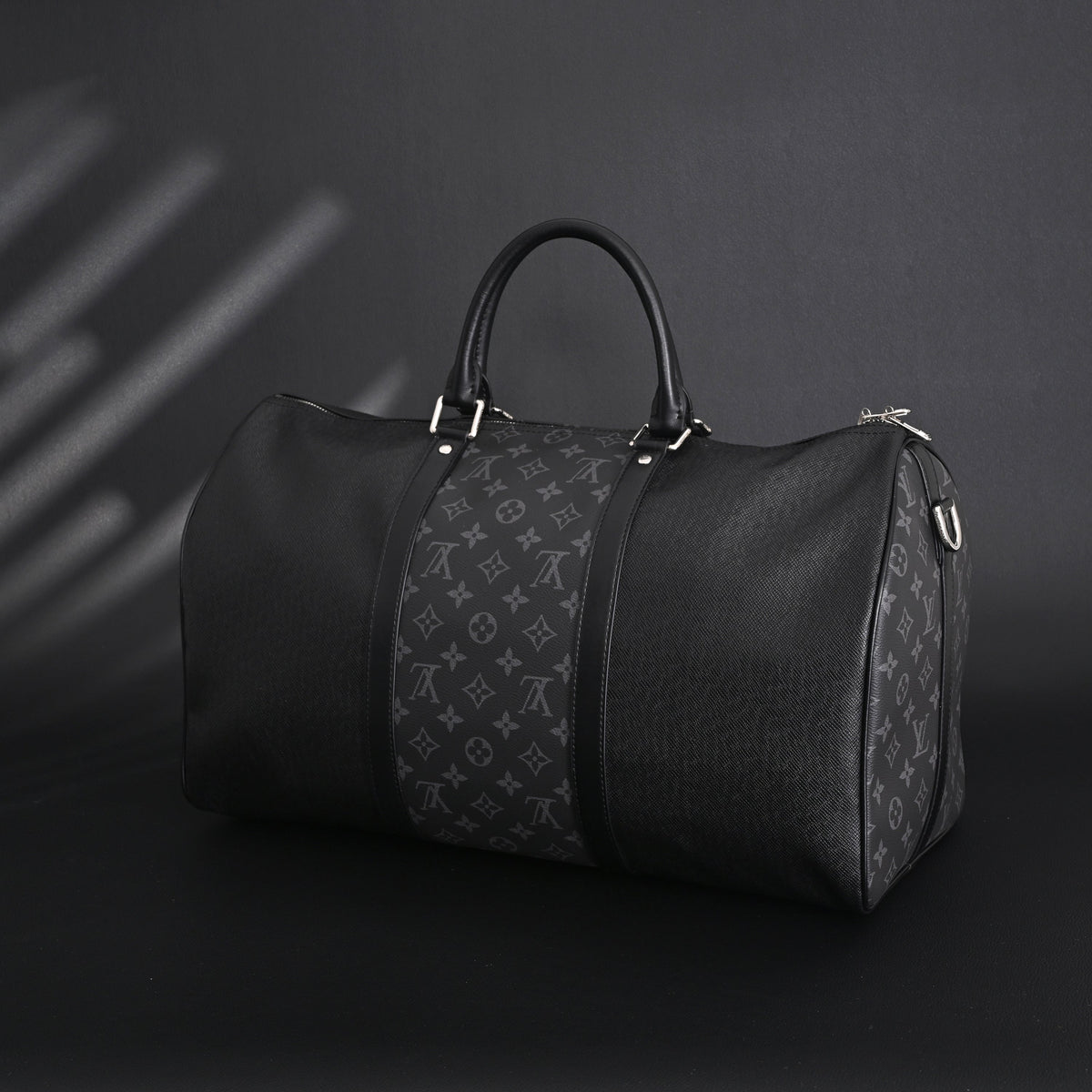 Louis Vuitton Keepall Bandoulière 50 – Monogram Eclipse Canvas Travel Bag