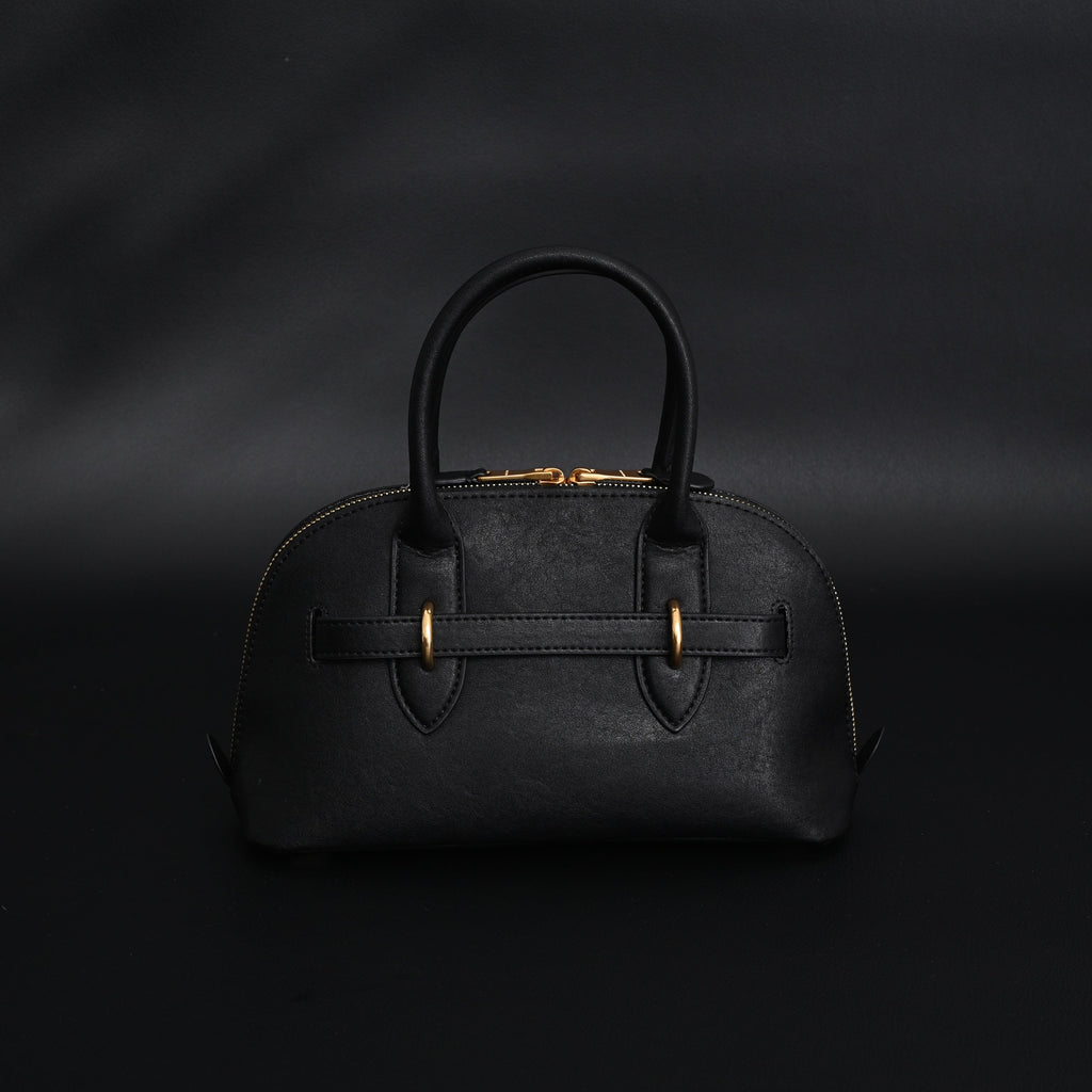Miu Miu Black Leather Satchel Bag – Medium Structured Tote