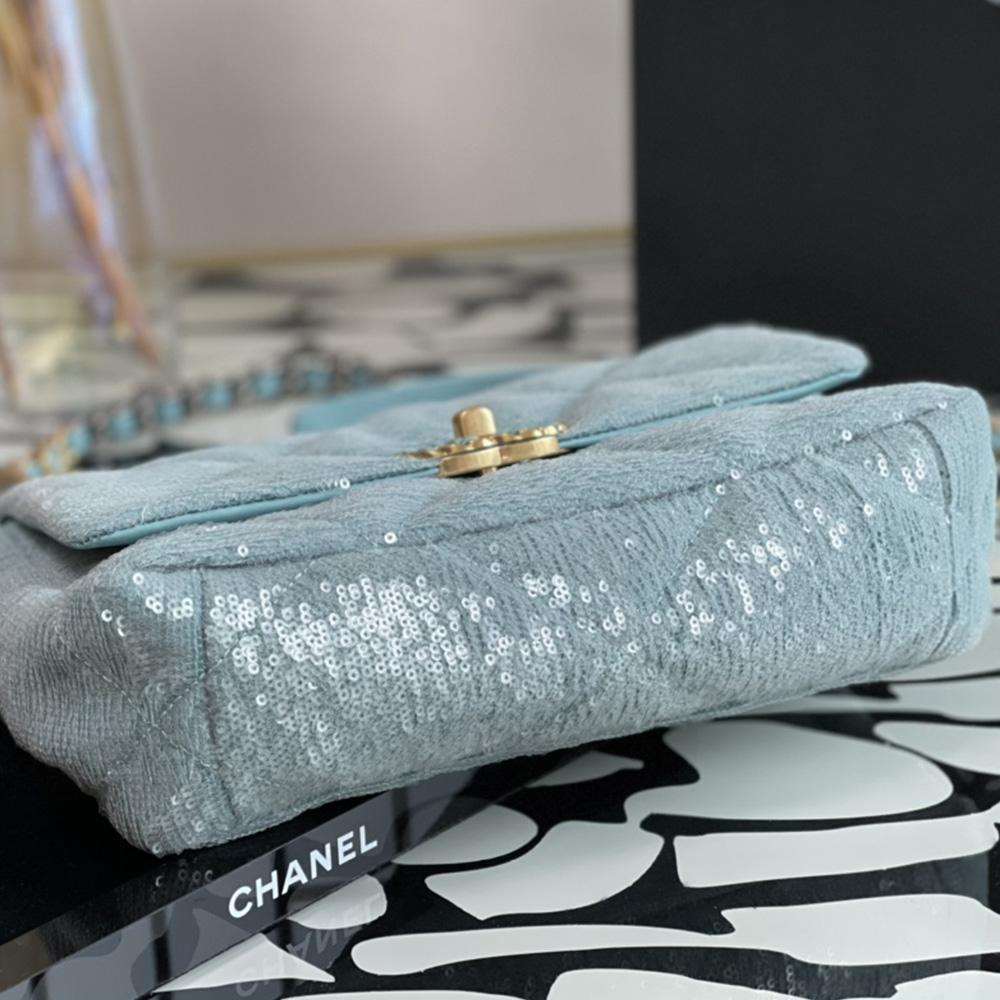 CHANEL Sequin Quilted Medium flap bag